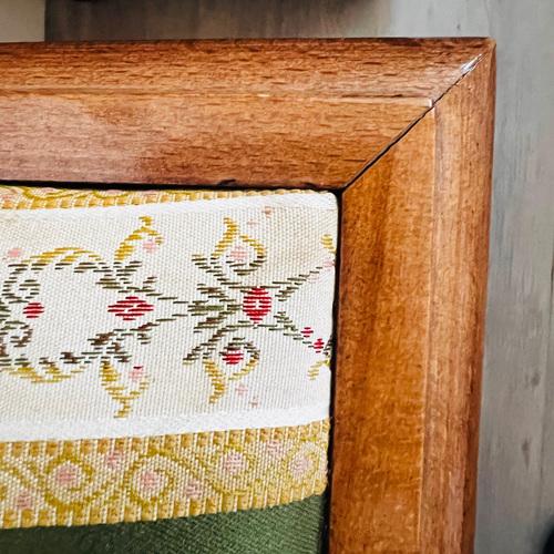 Vintage Gold Wooden Bench For Sale - Image 9 of 10