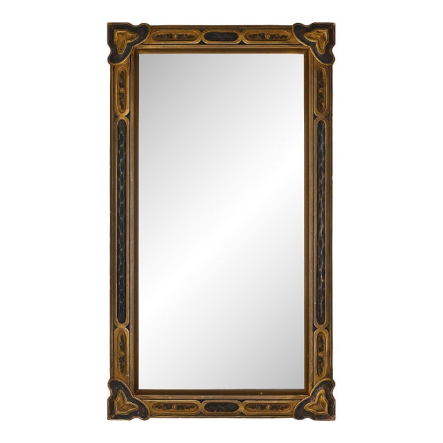 Art Nouveau Giltwood Mirror With Floral Motifs, Circa 1910 For Sale