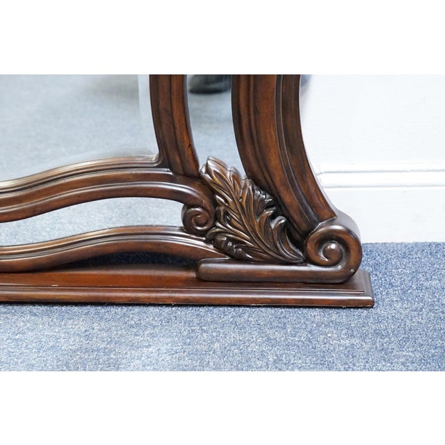 Early 21st Century Aico Michael Amini Romanza Collection Old World Baroque 51" Mirror - Deep Claret Finish 74060-56 For Sale - Image 5 of 8