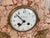 Art Deco Pink Marble Set of Mantle, Desk or Chapel Clock With Bronze Details For Sale - Image 6 of 11