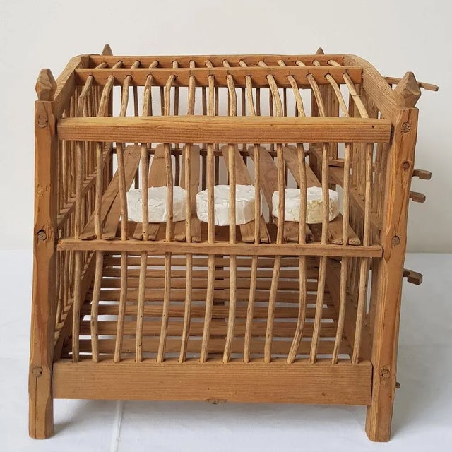 Antique Pine Cheese Aging Cage, 1850s For Sale - Image 12 of 13