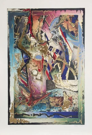 R. Kostuck Embossed Silkscreen - Hands of Fate 1