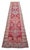 Textile Hand-Knotted Turkish Runner Rug, Low Pile Hallway Rug Kitchen Decor - 3′ × 12′3″ For Sale - Image 7 of 18