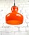 Vintage Orange Glass Pendant Lamp, Germany, 1970s For Sale - Image 4 of 17