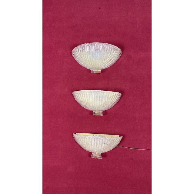 Mid-Century Murano Glass Wall Lamps, 1960s, Set of 3 For Sale - Image 18 of 18