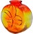 American Early 20th Century Handmade Fluorescent Americana Art-Glass Vase For Sale - Image 3 of 13