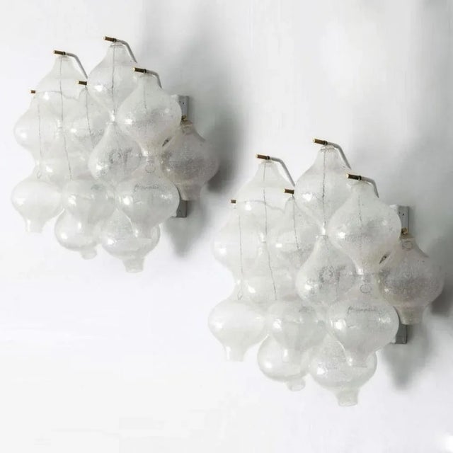 Tulipan Wall Sconces by J. T. Kalmar for Kalmar, 1960s, Set of 2 For Sale - Image 3 of 14