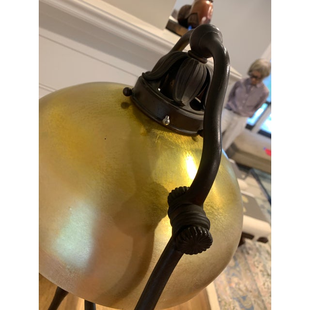 Early 20th Century Art Deco Iron Floor Lamp For Sale - Image 9 of 11