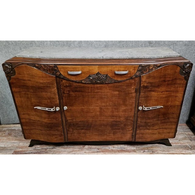 Art Deco Mahogany Credenza, 1930s For Sale - Image 4 of 10