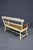 Brown Hitchcock Style Painted Maple Bench With Floral Decoration For Sale - Image 8 of 11