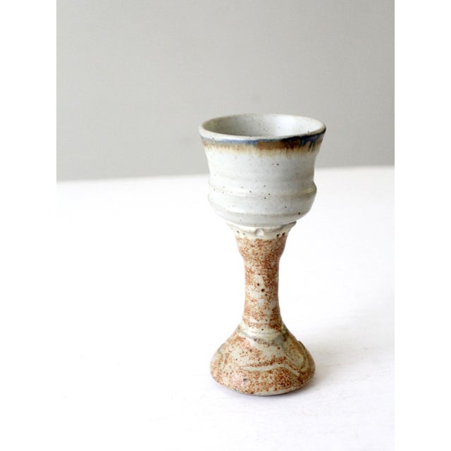 Vintage Studio Pottery Chalice For Sale - Image 4 of 9