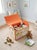 Vintage Madagascar Woven Raffia Domed Toy Box Trunk With Swan Appliqué For Sale - Image 12 of 12