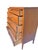 Lane Furniture Vintage Mid Century Modern Tall Highboy Dresser by Lane in Tuxedo Design, Attributed For Sale - Image 4 of 9