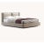 King Size Kelsi bed by Domkapa Dimensions: W 209 x D 231 x H 95 cm. Materials: Microfiber (Tarn 03), patterned fabric...