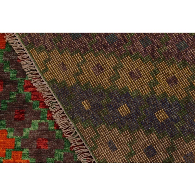 Textile 1990s Shabby Chic Balouchi Wool Rug -5′6″ × 7′9″ For Sale - Image 7 of 8