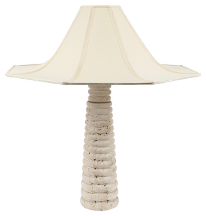 Mid-Century Italian Table Lamp in Travertine by Fratelli Mannelli, 1970s
