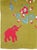 Galerie Shabab Collection Mid-20th Century Swedish Handmade Green Pictorial Rug With Elephants and Teddy Bears For Sale - Image 4 of 10