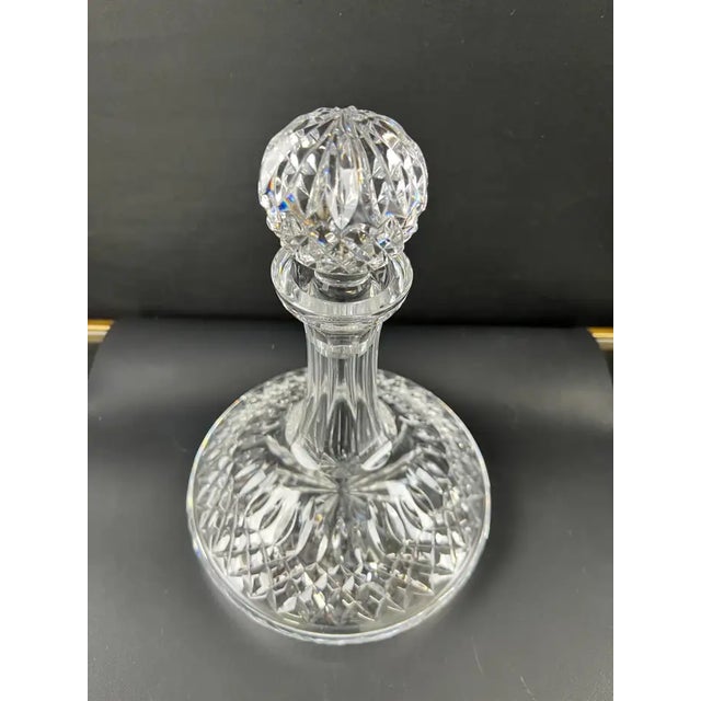Nautical Waterford Crystal Ship Captain Decanter W/ Stopper For Sale - Image 3 of 12