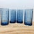 Blue Vintage Mid-Century Modern Anchor Hocking "Tartan Blueberry" Flat Iced Tea Glasses - Set of 4 For Sale - Image 8 of 15