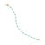 Metal 14k Solid Gold Natural 3.25ct Turquoise & Diamond Mexican Bracelet For Sale - Image 7 of 16