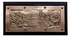 Vintage Jerusalem Sculpture Wall Plaque 1930's Palestine Israeli Bezalel School, c.1930's