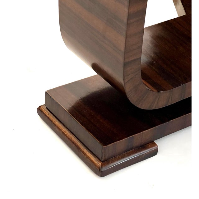 A French Art Deco Macassar Ebony Veneered Circular Side Table For Sale In San Francisco - Image 6 of 8