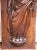 Brown Pair of 17th Century French Walnut Panels of Saint Paul and Saint Teresa of Ávila For Sale - Image 8 of 10