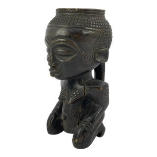 Early 20th Century Kuba Figural Cup For Sale