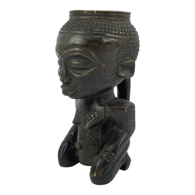 Early 20th Century Kuba Figural Cup For Sale