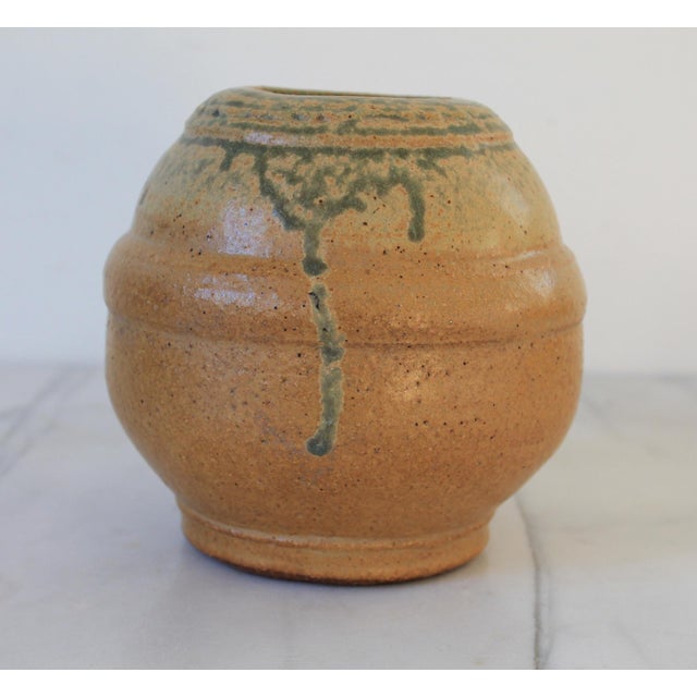 1970's Studio Art Pottery Vessel or Vase For Sale - Image 4 of 8