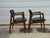 Pair of Mid-Century Lounge Chairs Walnut Open Arm Lounge Chairs #2 offered are two Walnut Open Arm Chairs by United...