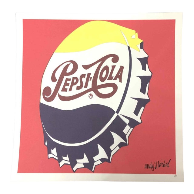 1990s After Andy Warhol "Pepsi-Cola" Lithograph For Sale