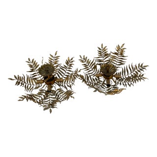 Antique French Fern Chandeliers - a Pair For Sale