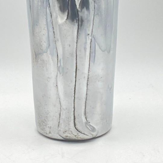 Late 20th Century Carrol Boyes Large (13-Inch) Metal "Acrobat" Vase (Modern Figural Metal Sculpture) Please Read For Sale - Image 5 of 17