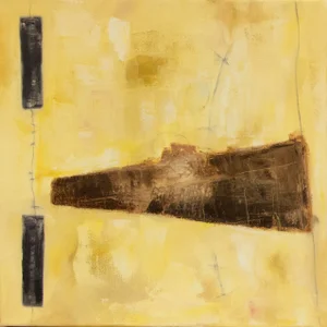 "Since March #6" Contemporary Original Minimalist Abstract Oil Painting