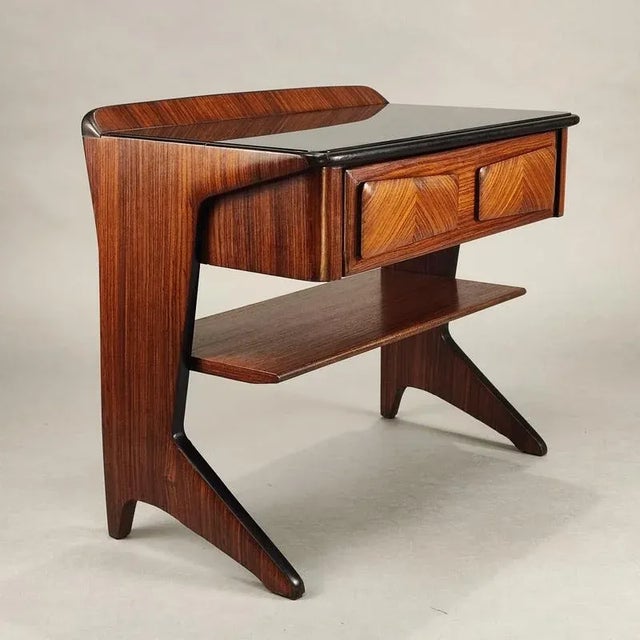 Mid-Century Modern Vittorio Dassi Bedside Tables, 1950s, Set of 2 For Sale - Image 3 of 10