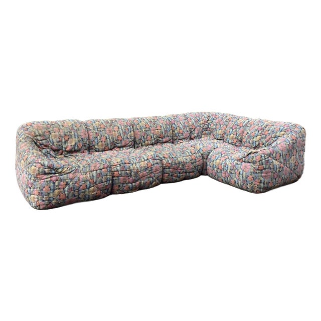 Vintage Togo Modular Sectional Sofa, 1970s, Set of 5 For Sale