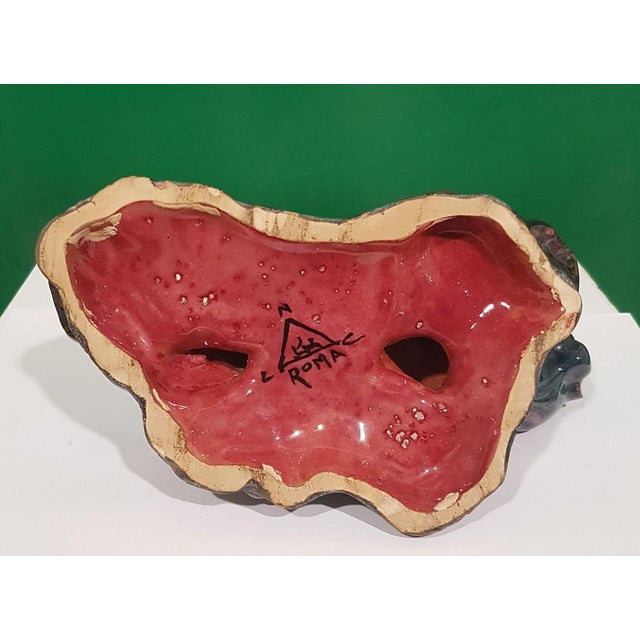 Italian Black Panther Ceramic Sculpture by Bernardino Palazzi, 1940s For Sale - Image 3 of 6