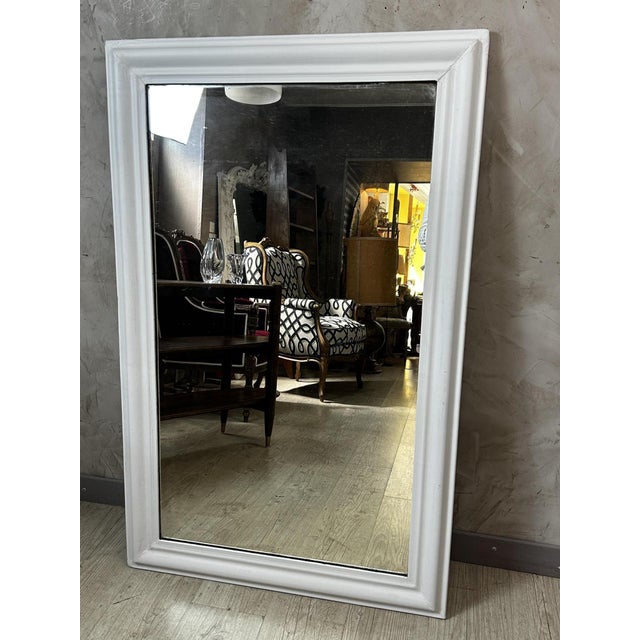Antique Mirror with Wooden Frame, 1890s For Sale - Image 4 of 9