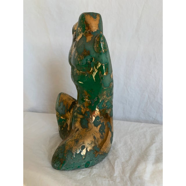 Ceramic Pair of Mid-Century Italian Figural Sculptures For Sale - Image 7 of 12