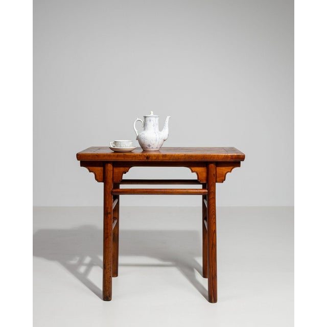 Brown 19th Century France Brown Wood Console Table For Sale - Image 8 of 10