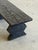 Custom made in house. The bench is crafted in Solid Red oak with an ebony finish and opened grained to highlights the wood...