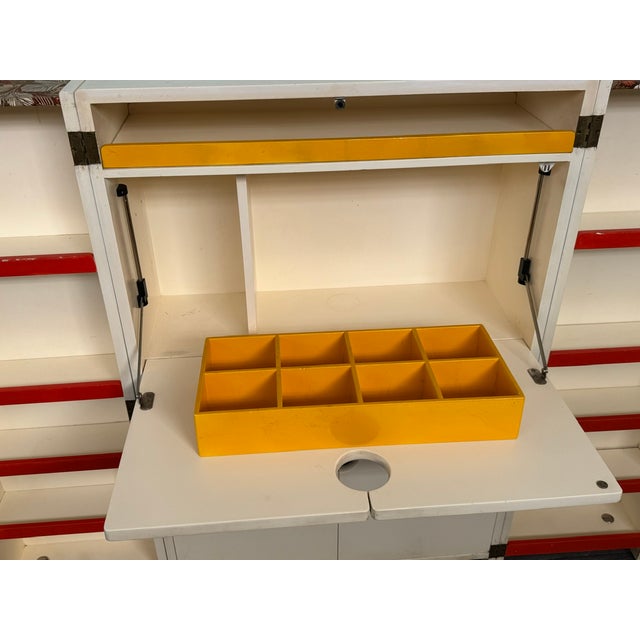 Vintage Italian Handcrafted Folding Bar Cabinet, 1960s For Sale - Image 9 of 18