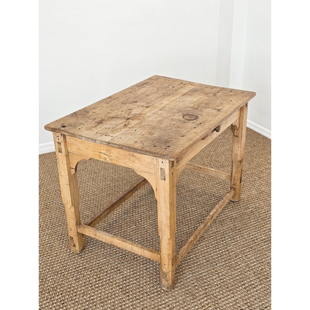19th Century English Pine Farmhouse Table / Writing Desk, Circa 1870 For Sale - Image 14 of 15