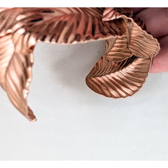 Vintage 1982 Signed Napier Book Piece Wide Leaves Bracelet For Sale - Image 9 of 10
