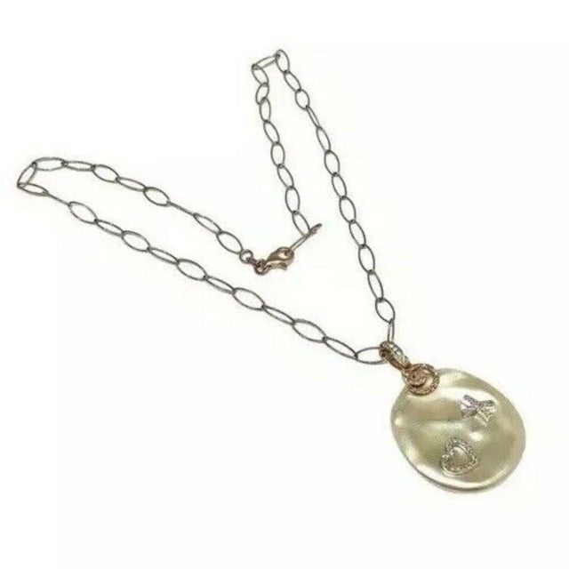 Diamond Freshwater Pearl Necklace 14k Gold Pendant Italy Certified For Sale - Image 9 of 12