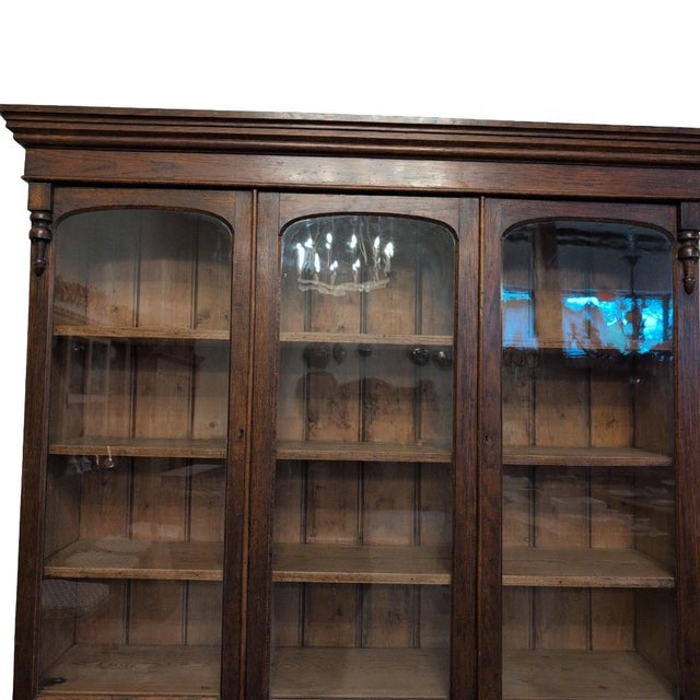 Early 19th Century Georgian Oak Glazed Dresser For Sale - Image 10 of 12