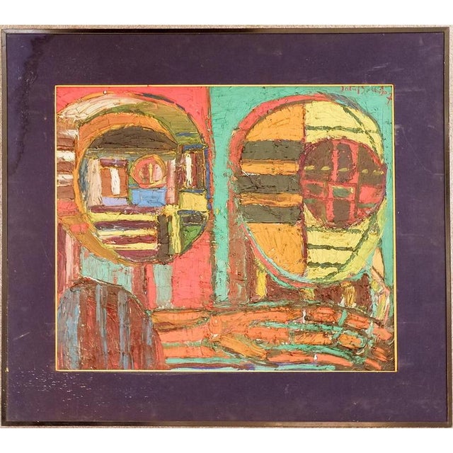 Modern Patrick Boudon, Humanoid, Oil on Canvas For Sale - Image 3 of 13