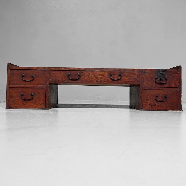 Meiji Minimalist Japanese Writing Desk Shosai-Ki, 1890s For Sale - Image 17 of 17