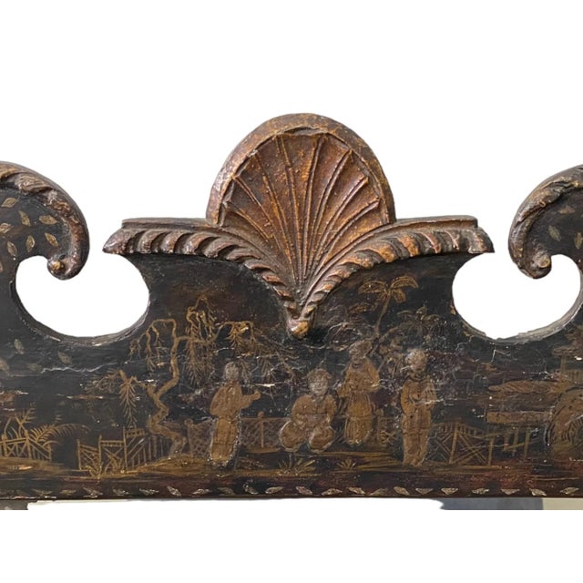 Antique Late 19th Century Japanned Mirror For Sale - Image 4 of 9